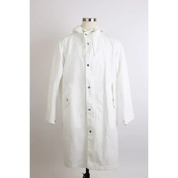 NWT Mackintosh Oversized Waterprpof Military Parka SZ 40 White $1,350